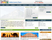 Tablet Screenshot of indianluxurytour.com